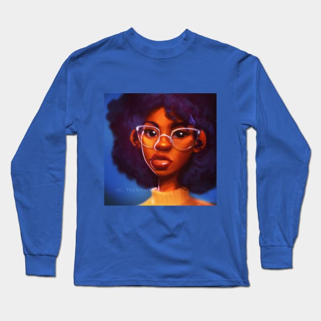 'Fro Long Sleeve T-Shirt by The Art of Ka2ra